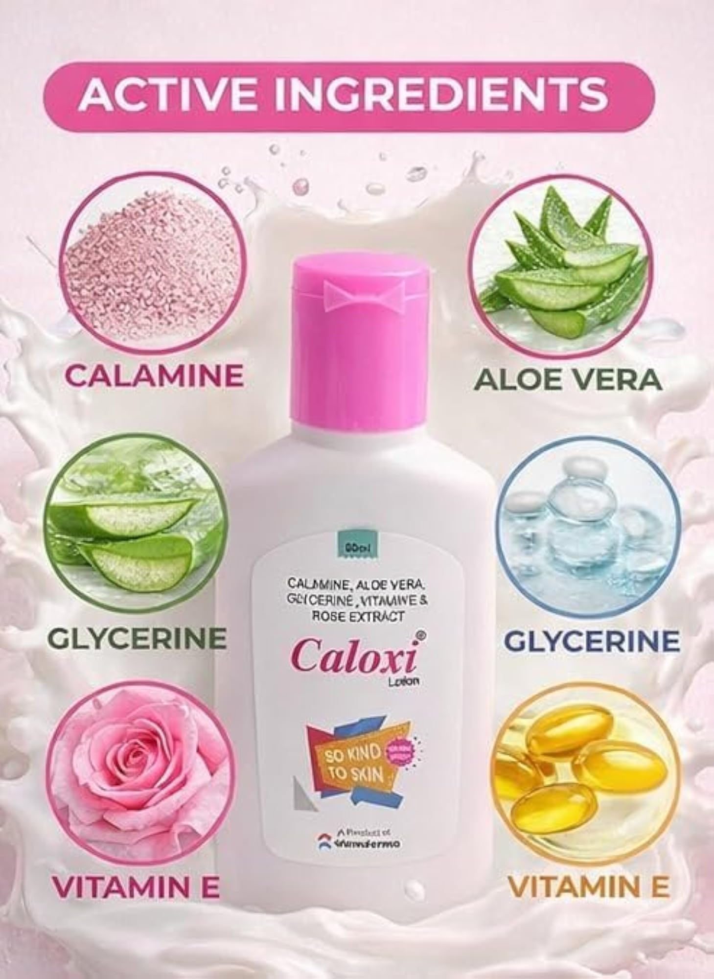 Gentle Lotion with Vitamin E & Rose Extract, Hydrating Moisturizer